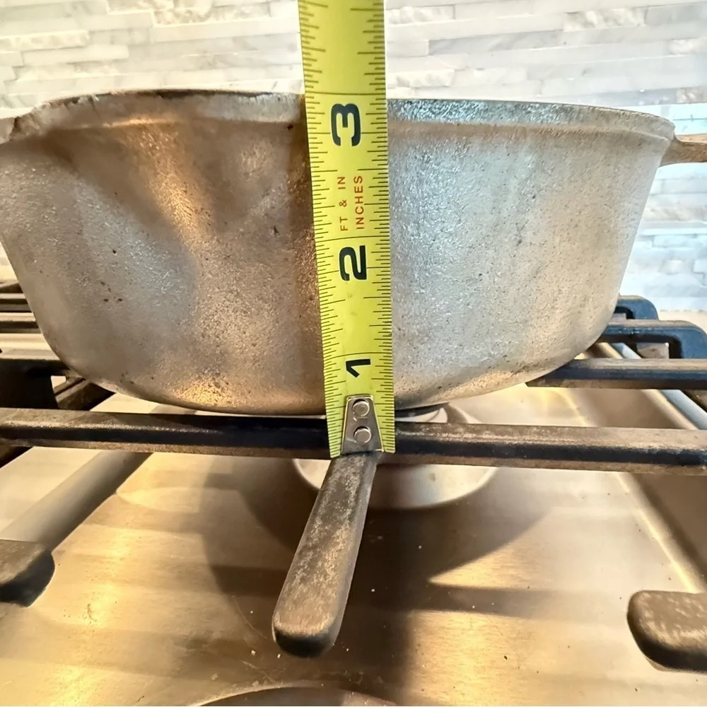 Vtg Wagner Ware Sidney -O- 1402 F Cast Iron Chicken Fryer Skillet WITH LID! USA